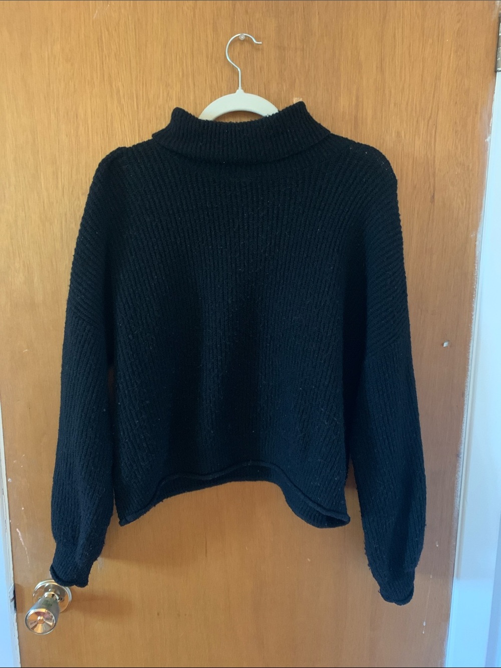 Vero Moda Black Turtleneck Chunky Knit Sweater